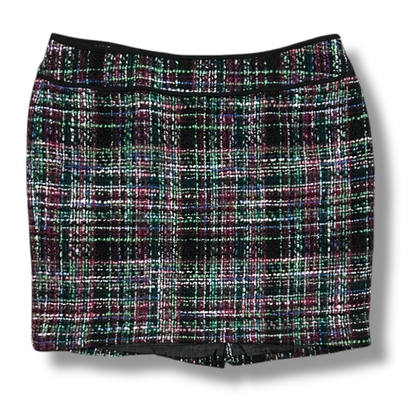 Talbots Multicolor Tweed Pencil Mini Skirt Womens Plus Size 16 Preppy Career Y2K - Picture 1 of 16
